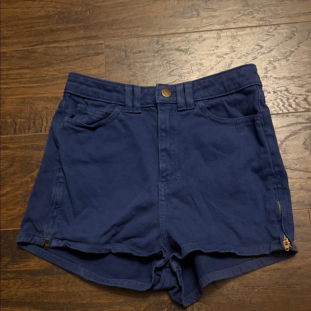 America Apparel Jeans Navy Blue Women's Shorts
